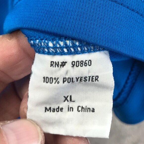 Ducks Unlimited Mens Polo Shirt XL Blue Short Sleeve Performance Top Activewear - Picture 9 of 13